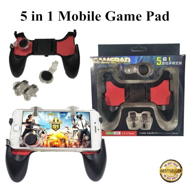 5-in-1 Mobile Phone Joystick Controller – Gaming Gamepad Accessory