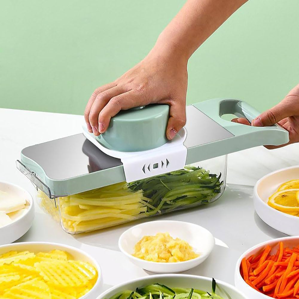 5-in-1 Multifunctional Stainless Steel Vegetable Slicer & Cutter – Kitchen Tool