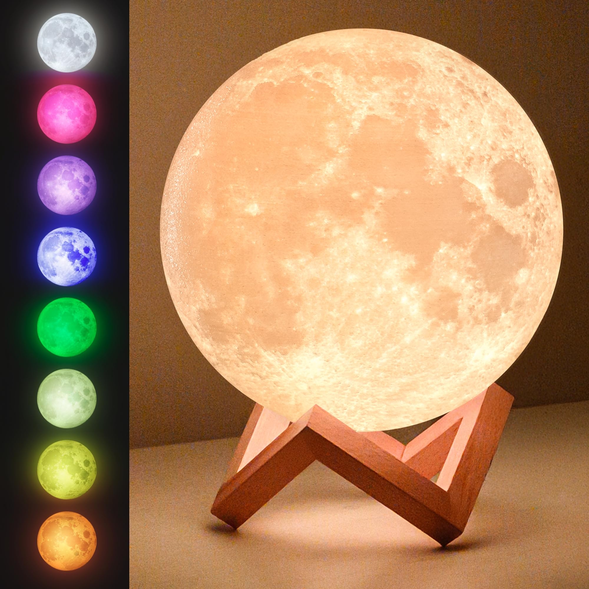 LED Moon Lamp – 3D Printed Lunar Lamp