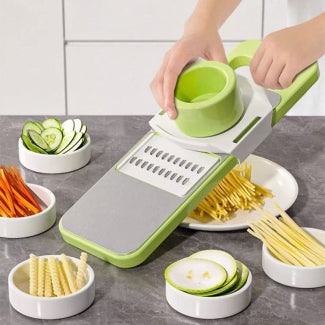 5-in-1 Multifunctional Stainless Steel Vegetable Slicer & Cutter – Kitchen Tool