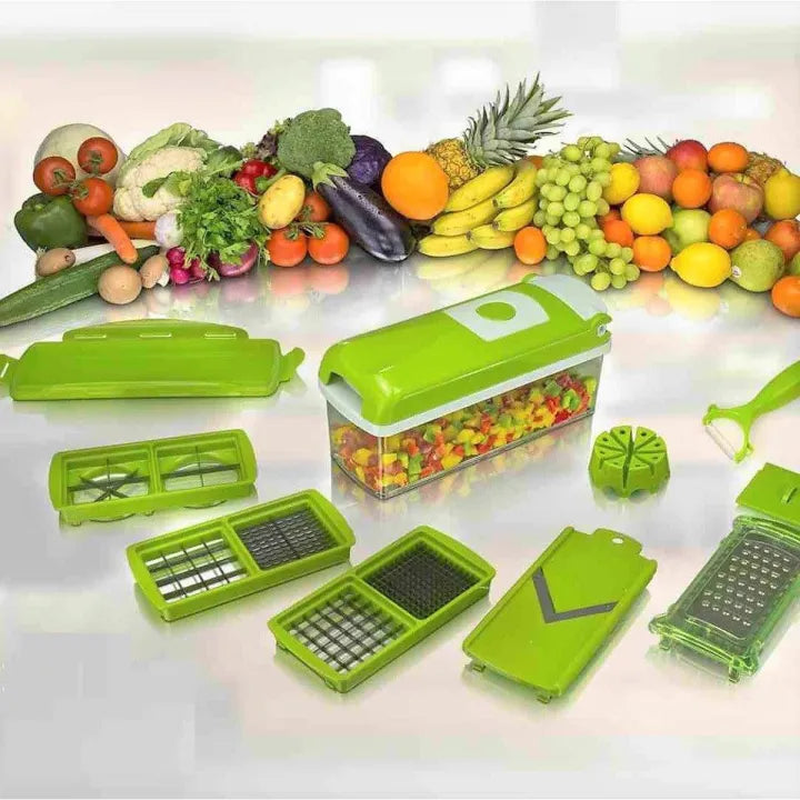 Speedy Chopper 12-Piece Nicer Dicer – All-in-One Vegetable & Fruit Cutter