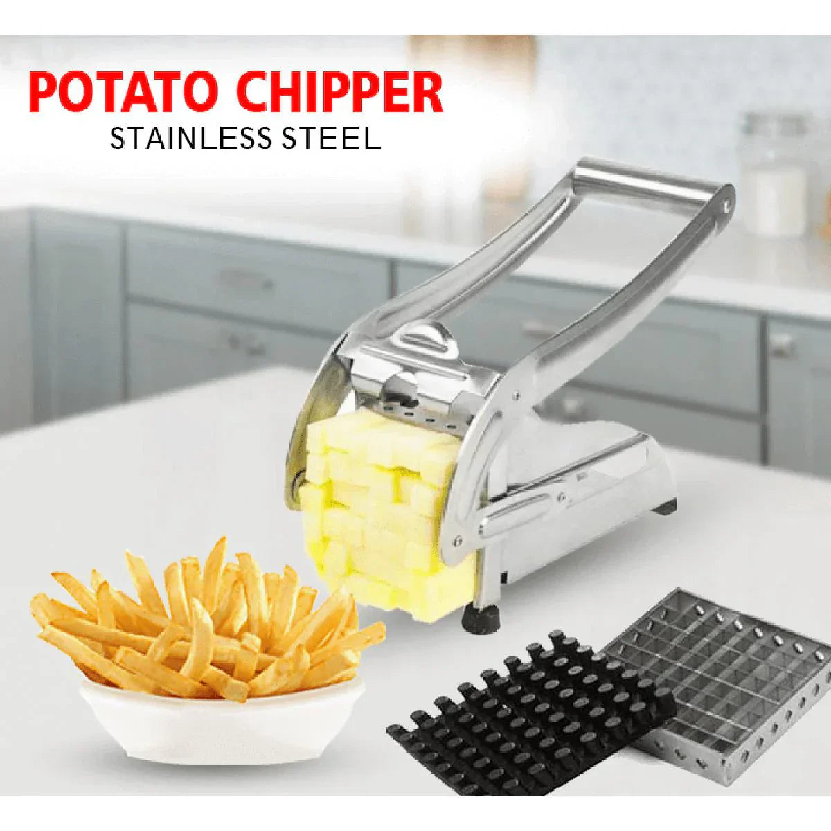 Stainless Steel French Fry Cutter – Quick & Uniform Potato Slices