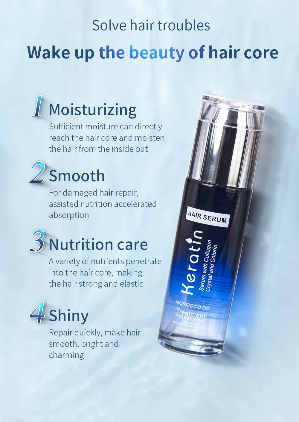 Keratin Nutrition Hair Serum – Moisturizing & Smooth Hair Treatment