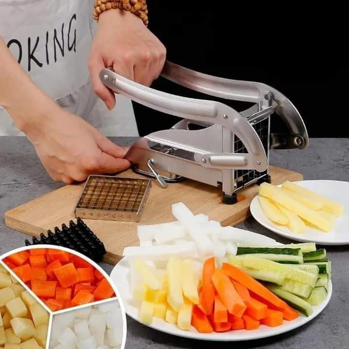 Stainless Steel French Fry Cutter – Quick & Uniform Potato Slices
