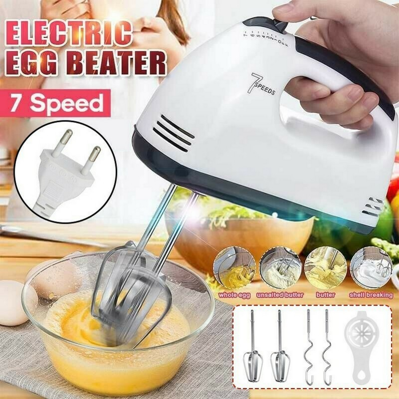 Electric Egg Beater – Handheld Mixer for Baking & Cooking