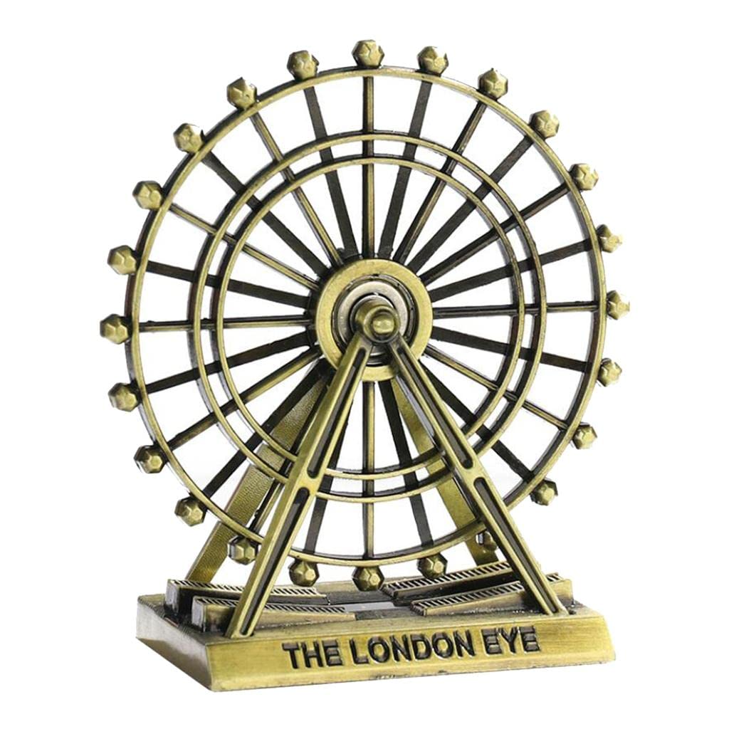 Creative Metallic London Eye – Premium Alloy Rotating Miniature Decor Ornament