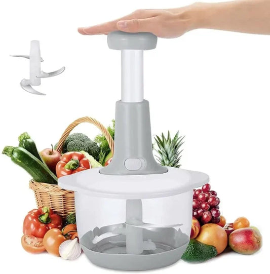 Manual Hand Push Chopper | Multi-functional Vegetable Grater