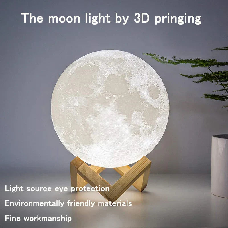 LED Moon Lamp – 3D Printed Lunar Lamp